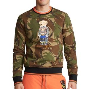 Polo Ralph Lauren camo bear sweatshirt RARE (Men’s XS)